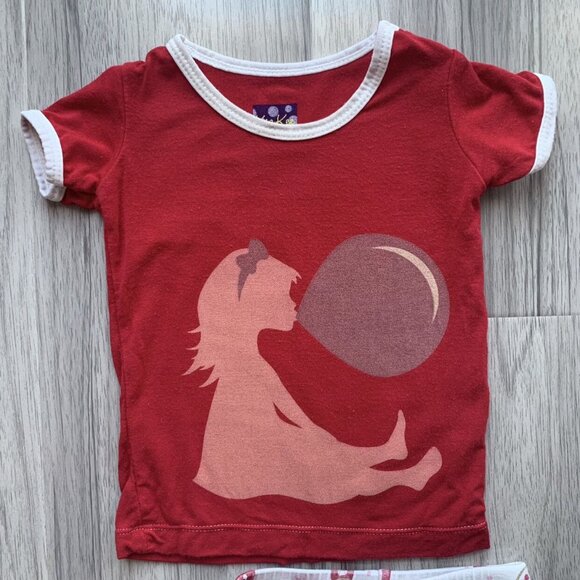 Kickee Pants Bubblegum Bamboo Pajamas - Picture 3 of 11